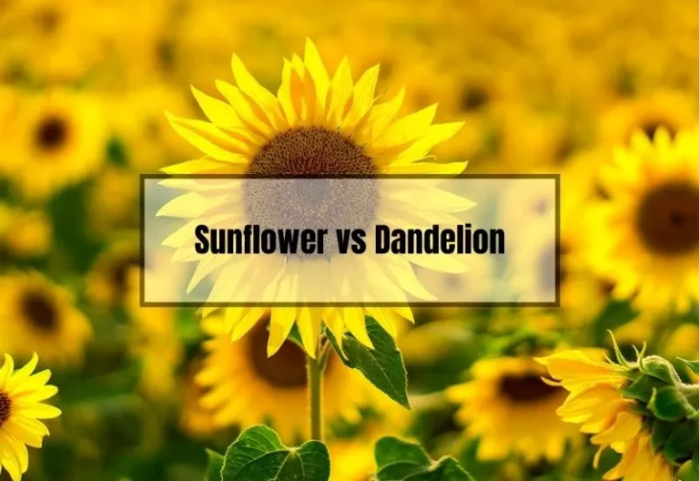 Sunflower vs Dandelion: A Comparison of Two Popular Garden Plants
