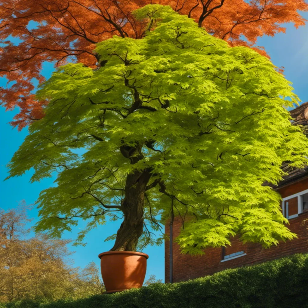 Potted Acer Tree