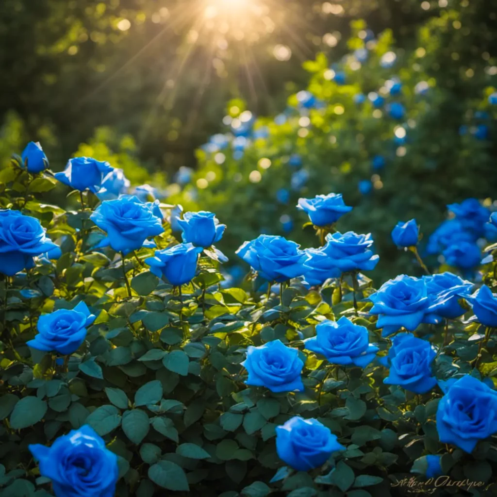 Blue Knockout Roses